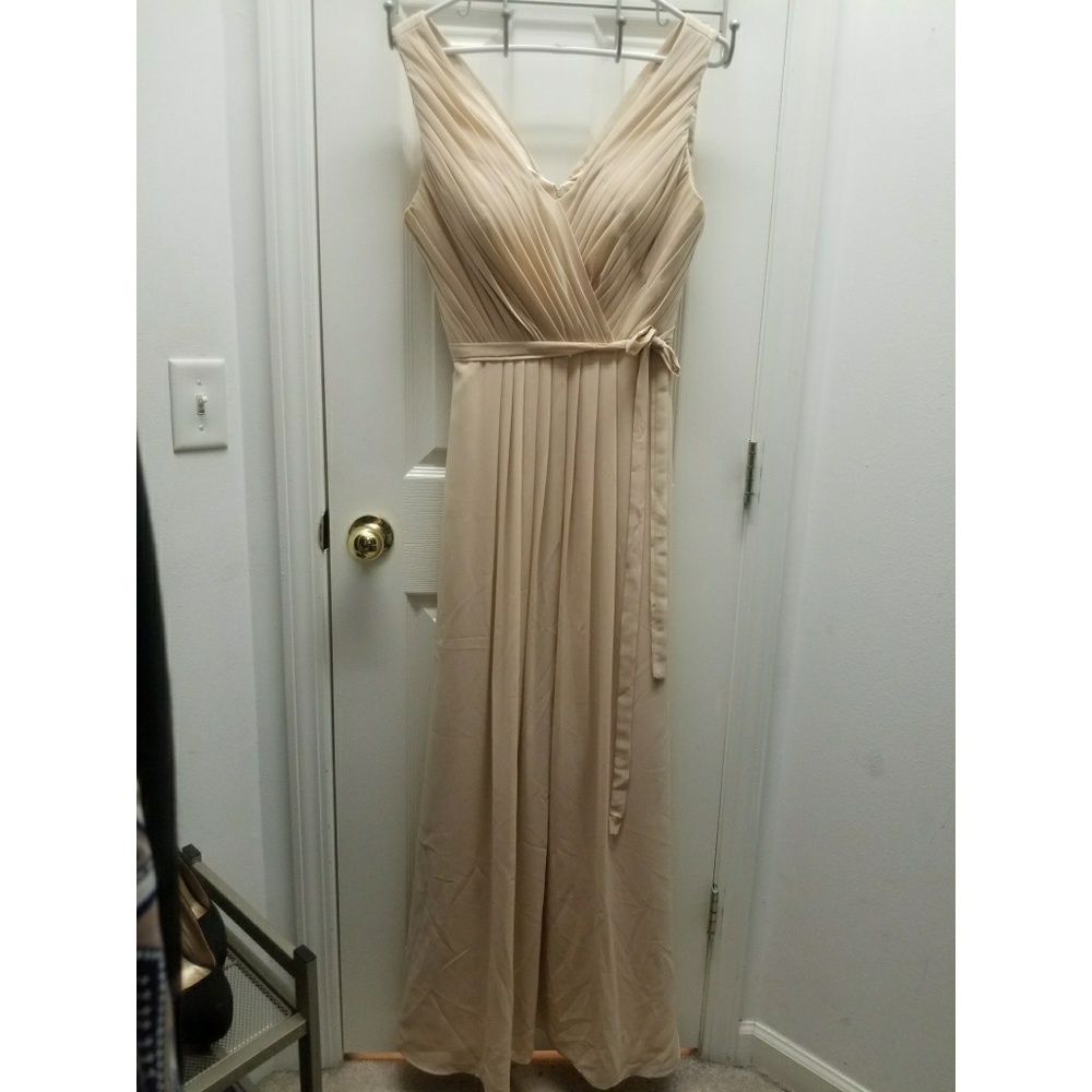 Ruched evening gown